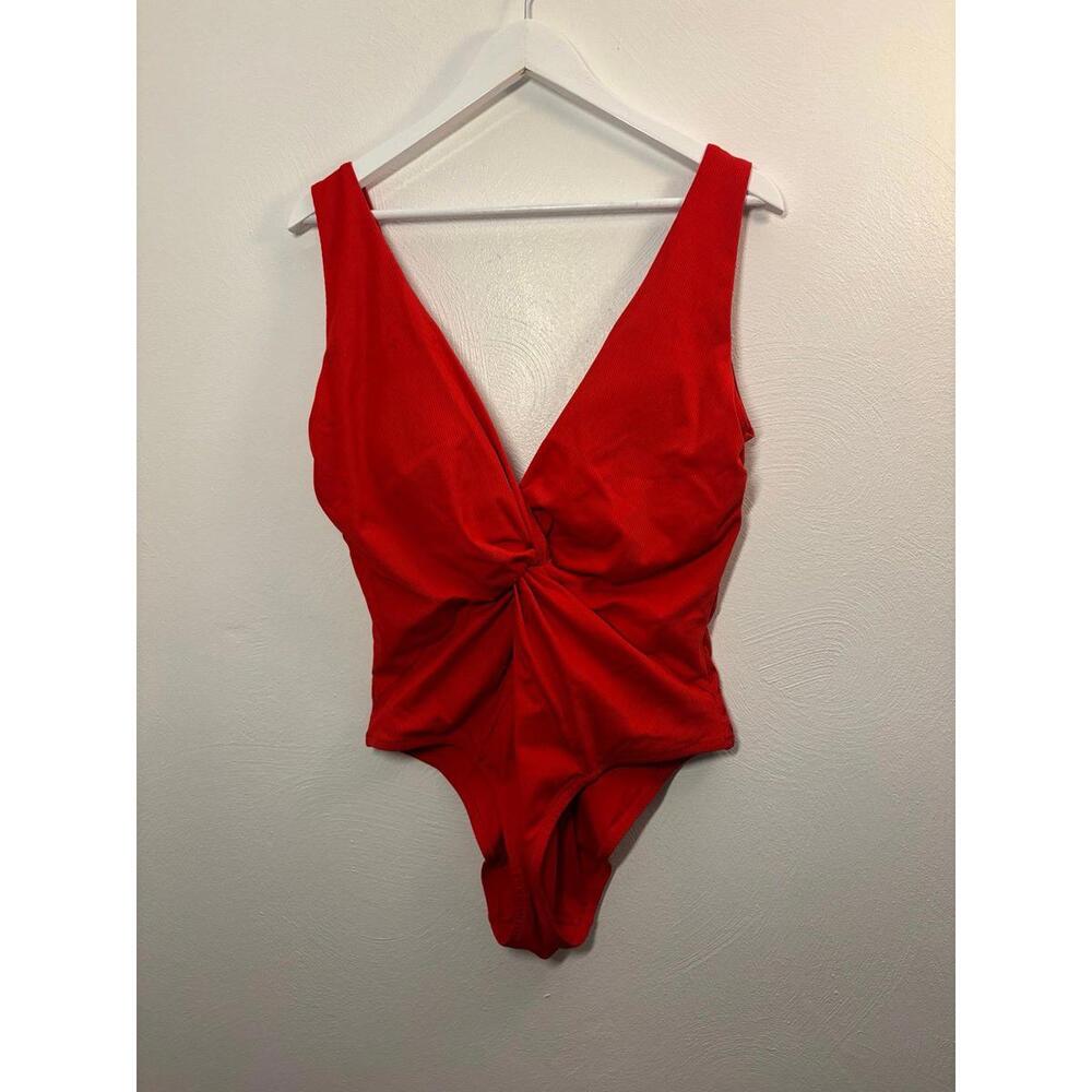 Victoria’s Secret Deep V Ribbed One Piece Swimsuit Size XXL